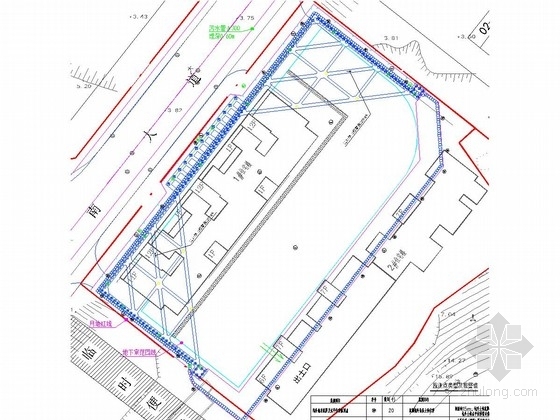 双排桩止水支护施工资料下载-[浙江]深基坑排桩支护施工图（含计算书及方案）