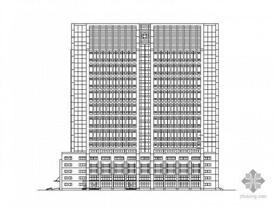 学术报告厅CAD施工图资料下载-[东营]某人民医院二十三层综合病房楼建筑施工图
