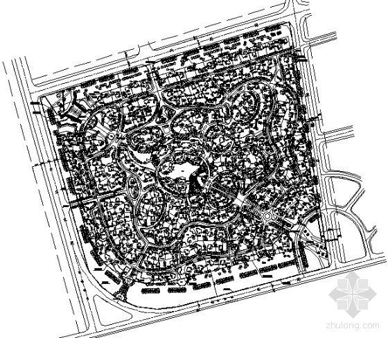 庄园规划CAD资料下载-凤凰国际度假庄园规划平面图
