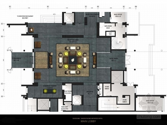 室内设计中式套房资料下载-[北京]某高档雅致中式酒店室内设计方案