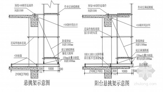 悬吊式脚手架施工方案图片