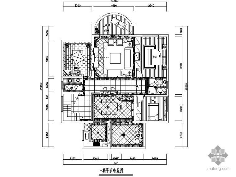 二层别墅欧式装饰资料下载-[湖南]欧式新古典二层别墅室内装修图（含效果）