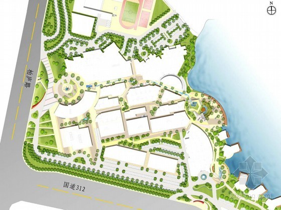 环境设计水景设计资料下载-[苏州]县城商业街环境设计方案