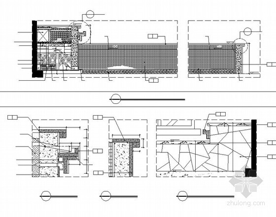 庭院景观水电图资料下载-别墅庭院鱼池施工图