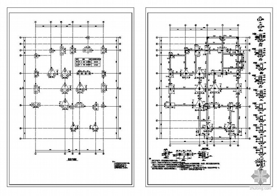 3层框架结构图施工图资料下载-某3层异型柱框架结构别墅施工图