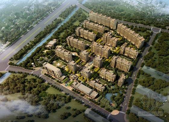 轴线式住宅区规划cad资料下载-[北京]Artdeco风格高端住宅区规划设计方案文本（知名事务所）