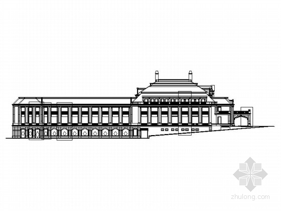 新疆酒店CAD资料下载-[新疆]3层现代风格旅游酒店建筑施工图