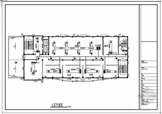 办公楼空调平面图包括资料下载-浙江某七层办公楼空调平面图