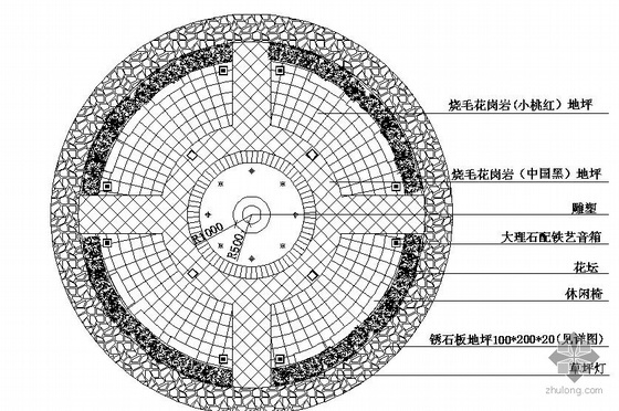 上海某花园小区景观设计施工图- 