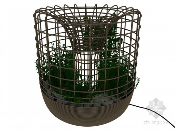 艺术公共座椅3D模型资料下载-艺术落地灯3D模型下载
