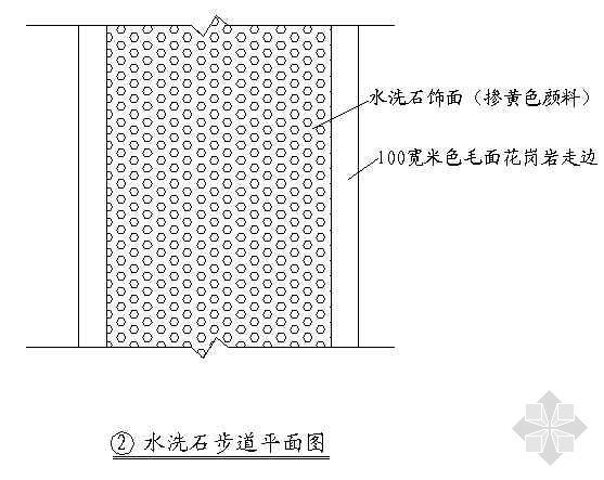 水洗石做法详图资料下载-水洗石步道详图