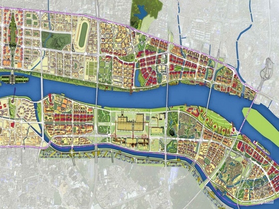 国外城市规划方案手绘资料下载-城市规划设计方案