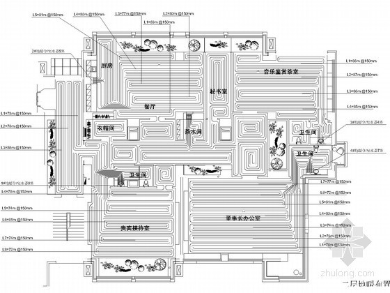 采暖系统施工图资料下载-[北京]多层办公楼地板采暖系统设计施工图