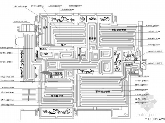 多层办公楼地暖图资料下载-[北京]多层办公楼地板采暖系统设计施工图