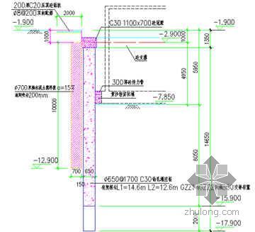 基坑支撑梁钢格构柱资料下载-浅析水平支撑环梁拆除（施工总结）