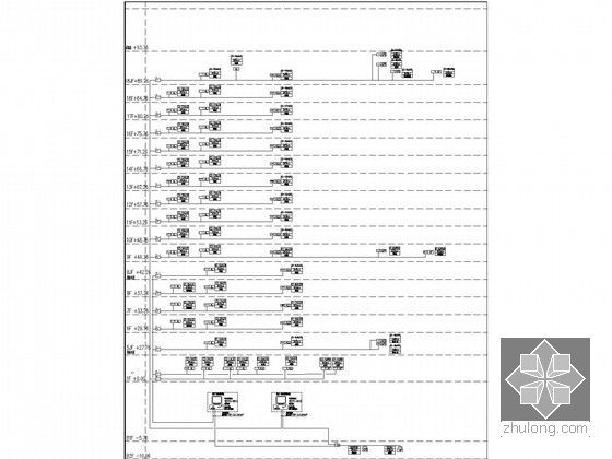 [宁波]大型知名城市综合体全套电气施工图纸360张(含塔楼 机房工程 30万平)-漏电火灾报警系统图（四）