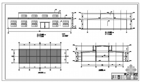 大跨度厂房结构图资料下载-全南某沉淀车间建筑结构图