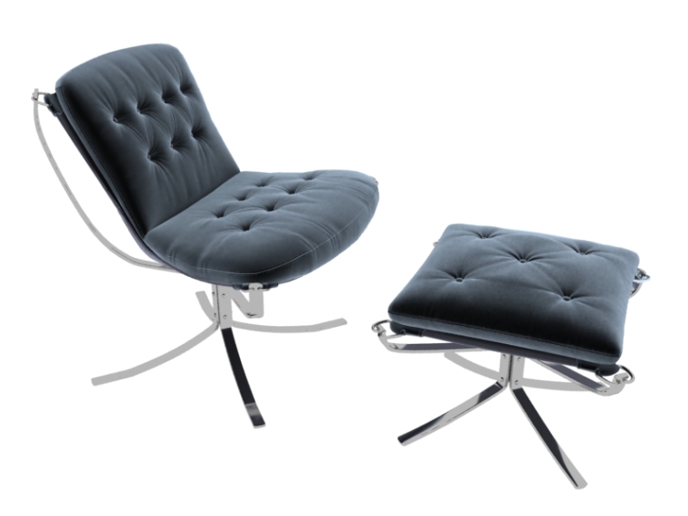 休闲椅子沙发资料下载-现代组合休闲椅子3D模型下载