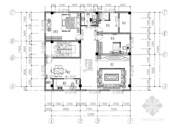 六层框架住宅图纸资料下载-六层框架住宅结构施工图(含建施)