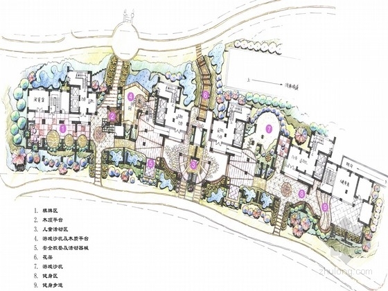 景观小清新PS资料下载-[江苏]小清新景观住宅规划设计方案