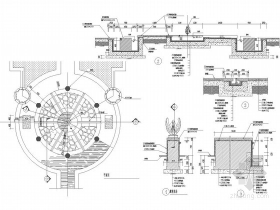 景观广场CAD下载资料下载-广场景观施工图（含12个CAD文件）