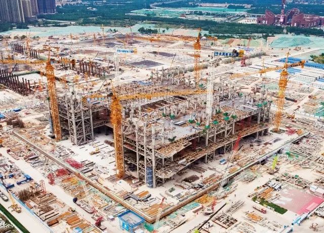西安丝路国际会议中心6.5万吨主体钢结构5月30日封顶_29