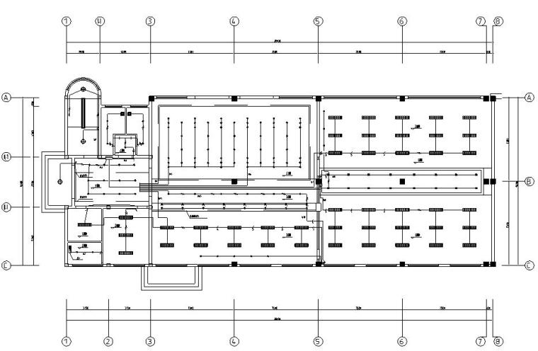 27层电信局办证大楼电气系统图（18张）-照明平面图