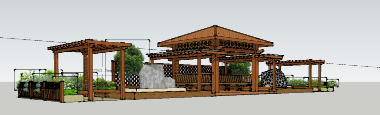 庭院3D设计图资料下载-精品庭院3d模型下载