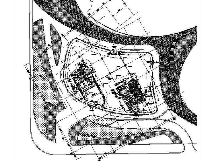 [合集]3套SOHO形式办公及商业建筑施工图-3套SOHO形式办公及商业建筑平面图