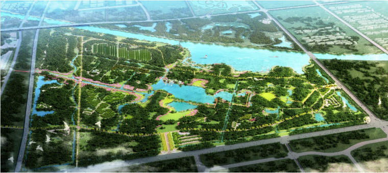 山东海滨公园详细规划设计资料下载-[山东]​湿地森林公园修建性详细规划方案（独家发布）