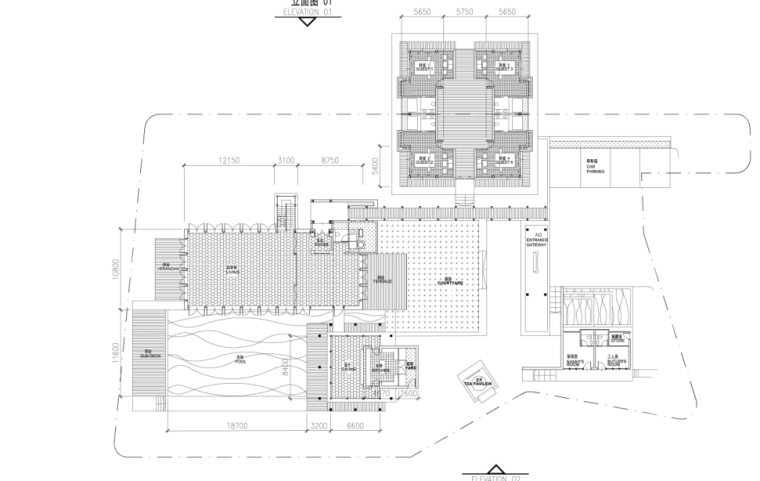[内蒙]现代风格超五星级酒店概念设计方案文本-现代风格超五星级酒店概念设计平面图