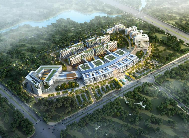 新中式汇报文本资料下载-[湖北]襄阳医疗中心建筑方案文本设计（PDF+181）