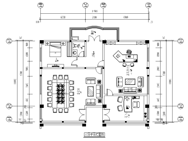 CAD接待大厅资料下载-某省委领导办公室设计CAD施工图（含效果图）