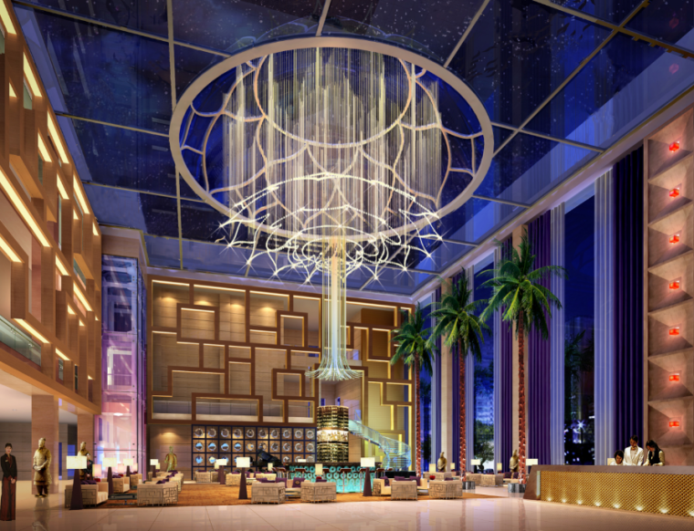 湖南长沙国际酒店资料下载-[陕西]榆林国际酒店室内方设计概念案（24页）