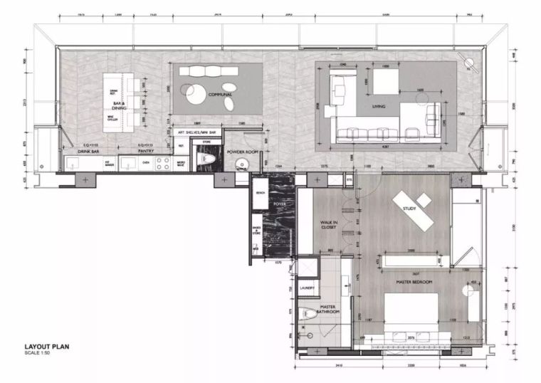 精致时尚公寓设计资料下载-130m² 的单身公寓，土豪请进来！
