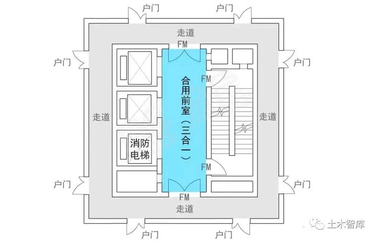 建筑核心筒消防疏散方案分析_2