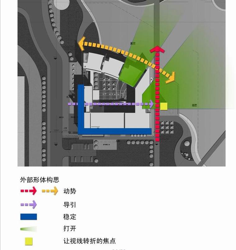 [安徽]某大学的艺术学院建筑方案文本设计JPG（50页）-外部形体构思