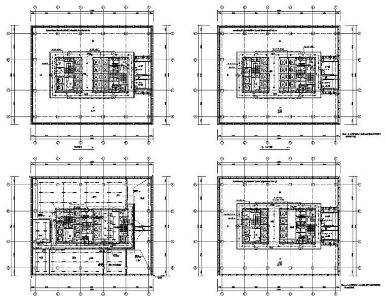 天津高层建筑项目电气全套施工图-十六～二十,二十三、二十四层照明平面图