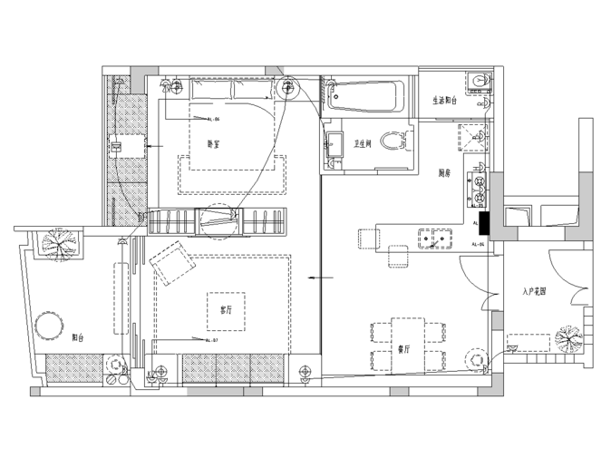 农村2层住宅户型资料下载-[海南]三亚时代海岸土色芭厘岛风格A2户型样板间