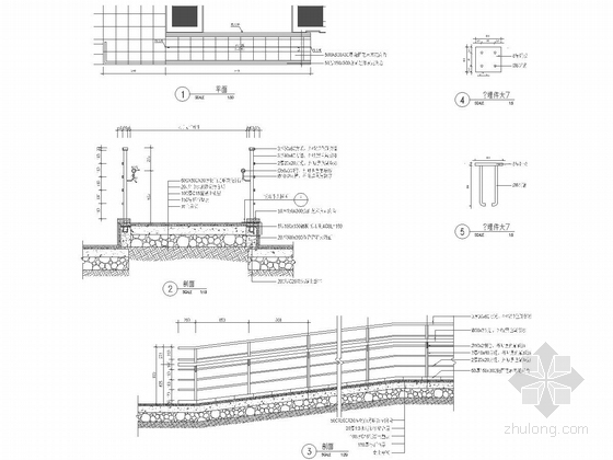 [深圳]城市商业大厦屋顶花园景观设计施工图-无障碍施工详图