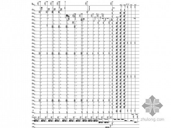 [江苏]17万平米8栋楼群及地下室给排水施工图纸234张（商业、综合、住宅）-排水系统原理图