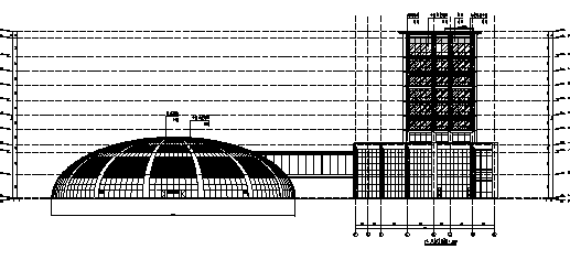[江苏]某文化度假酒店建筑方案（含结构图，模型）-剖面图2