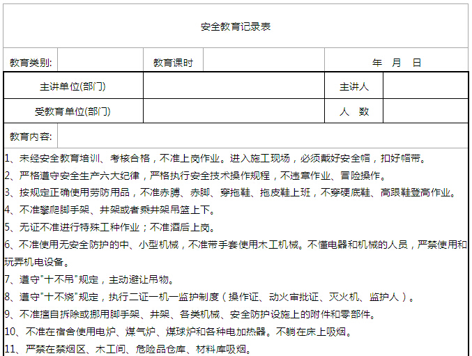 现场技术管理实施细则资料下载-大厦项目安全管理实施细则（100页）