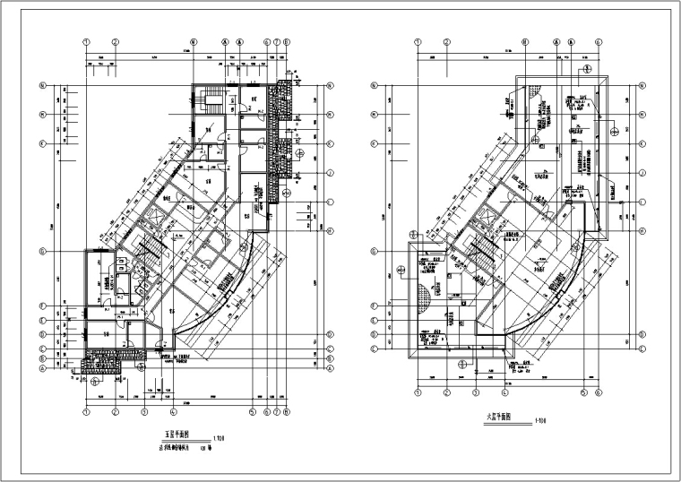 私人会所装修设计图资料下载-滨江新区新桥村小区会所建筑施工图