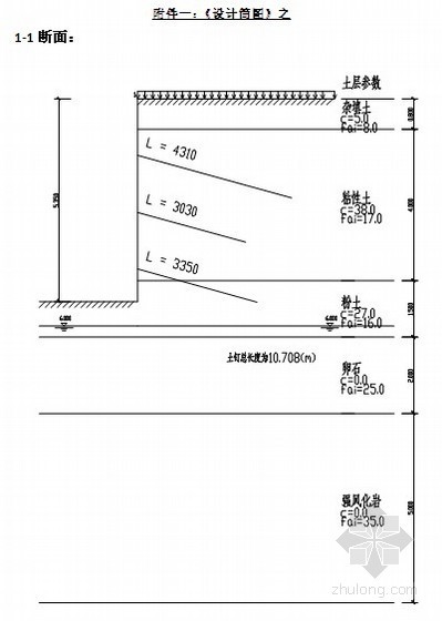 高度土力学资料下载-[江西]地下车库基坑土钉喷锚支护施工方案（计算书）