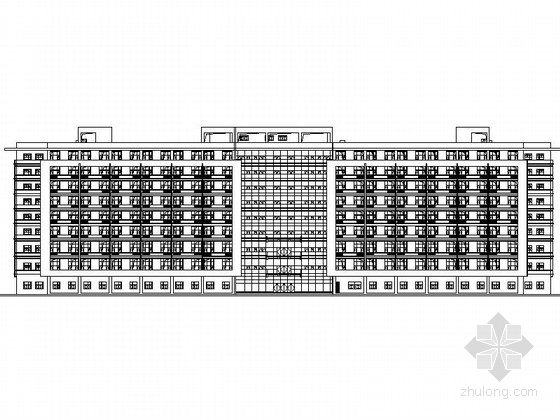 二层住院楼建筑施工图资料下载-[徐州]某医院九层住院楼建筑施工图（含效果图）