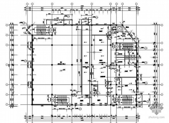 [江苏]某职业高级中学学校食堂建筑结构水电施工图-2