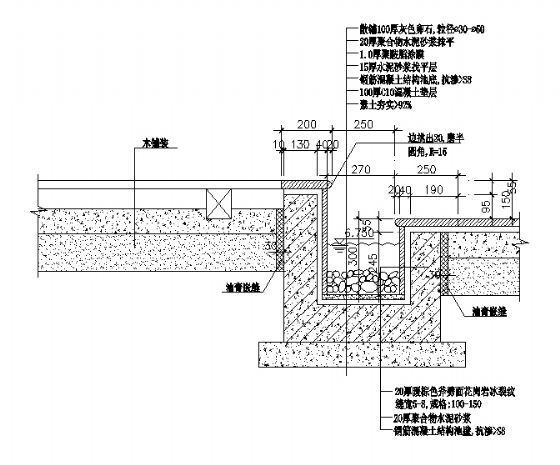 某水渠景观规划施工详图资料下载-水渠详图二