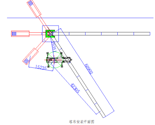 甘肃文化艺术中心场馆STT553塔吊安拆方案（四层钢框架支撑+钢砼框剪结构）_7