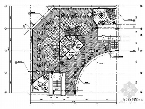 屋顶防腐木廊架施工图资料下载-屋顶花园景观设计施工图